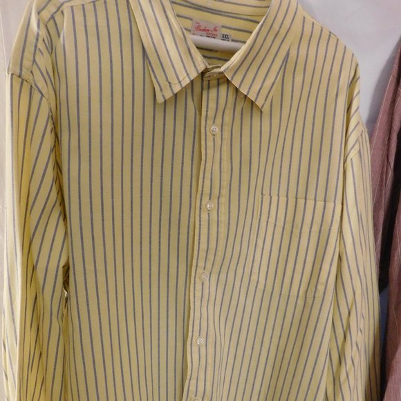 Two Men's Dress Shirts American Rag & J. Crew Striped Button Down Size XXL - Picture 4 of 8